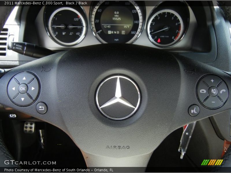 Black / Black 2011 Mercedes-Benz C 300 Sport