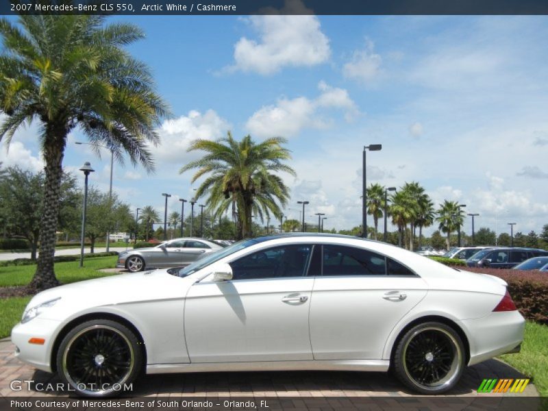 Arctic White / Cashmere 2007 Mercedes-Benz CLS 550