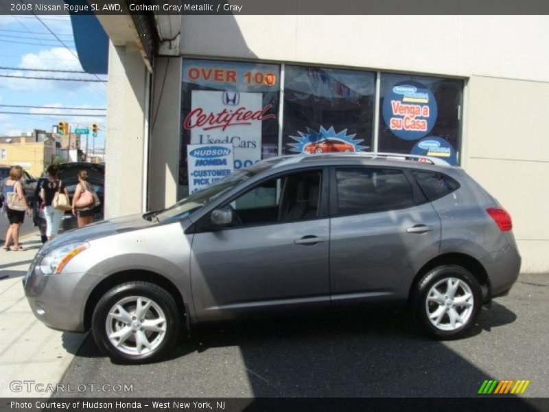 Gotham Gray Metallic / Gray 2008 Nissan Rogue SL AWD