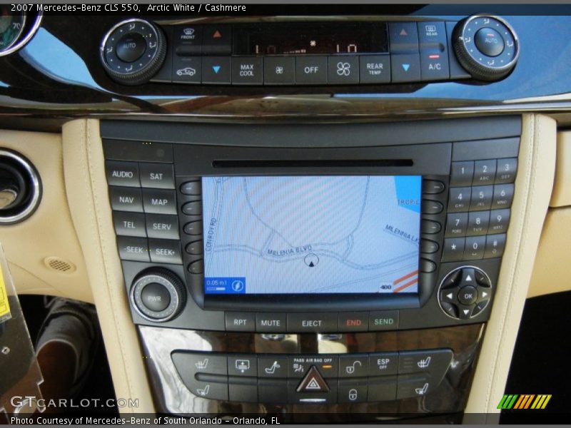 Navigation of 2007 CLS 550