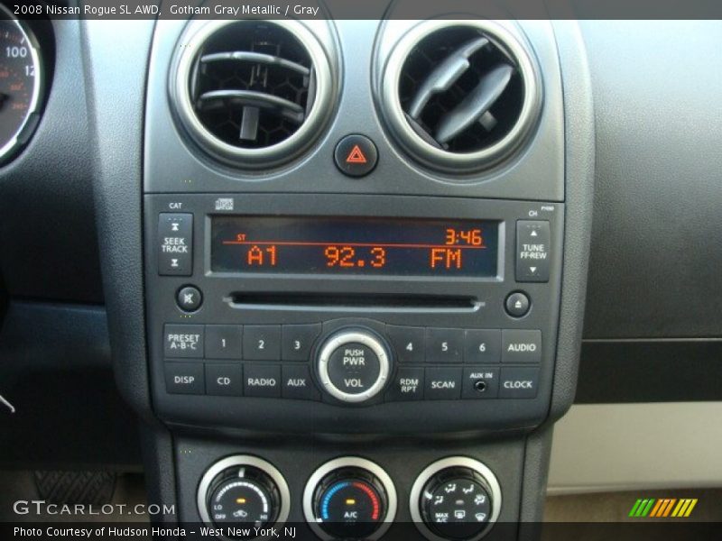 Gotham Gray Metallic / Gray 2008 Nissan Rogue SL AWD