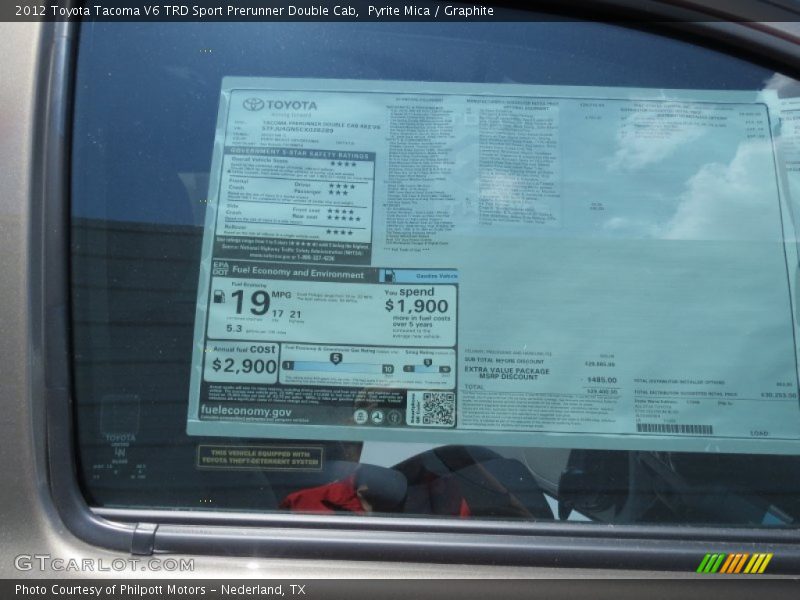 Pyrite Mica / Graphite 2012 Toyota Tacoma V6 TRD Sport Prerunner Double Cab