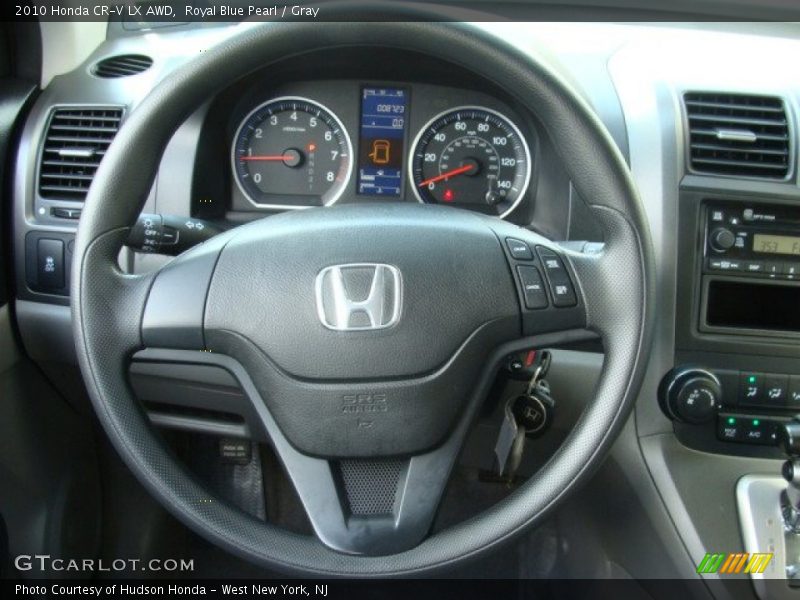 Royal Blue Pearl / Gray 2010 Honda CR-V LX AWD
