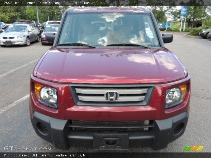 Tango Red Pearl / Titanium/Black 2008 Honda Element EX AWD