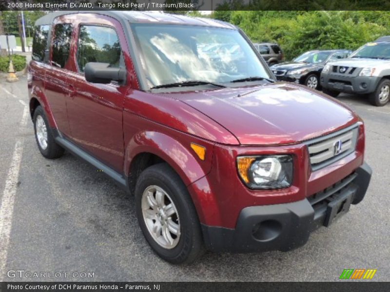 Tango Red Pearl / Titanium/Black 2008 Honda Element EX AWD