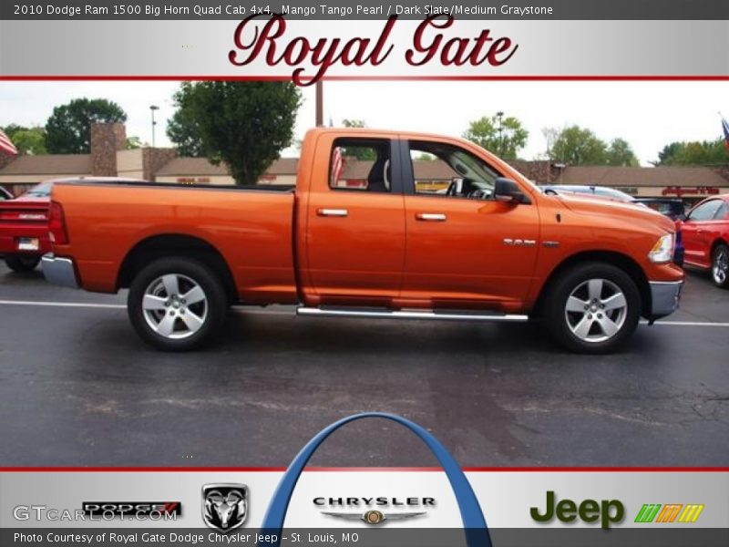 Mango Tango Pearl / Dark Slate/Medium Graystone 2010 Dodge Ram 1500 Big Horn Quad Cab 4x4