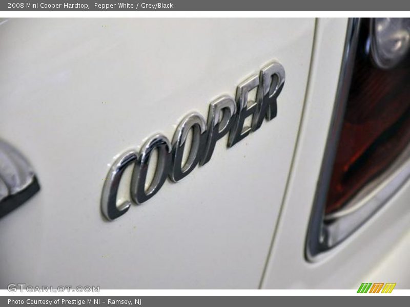 Pepper White / Grey/Black 2008 Mini Cooper Hardtop