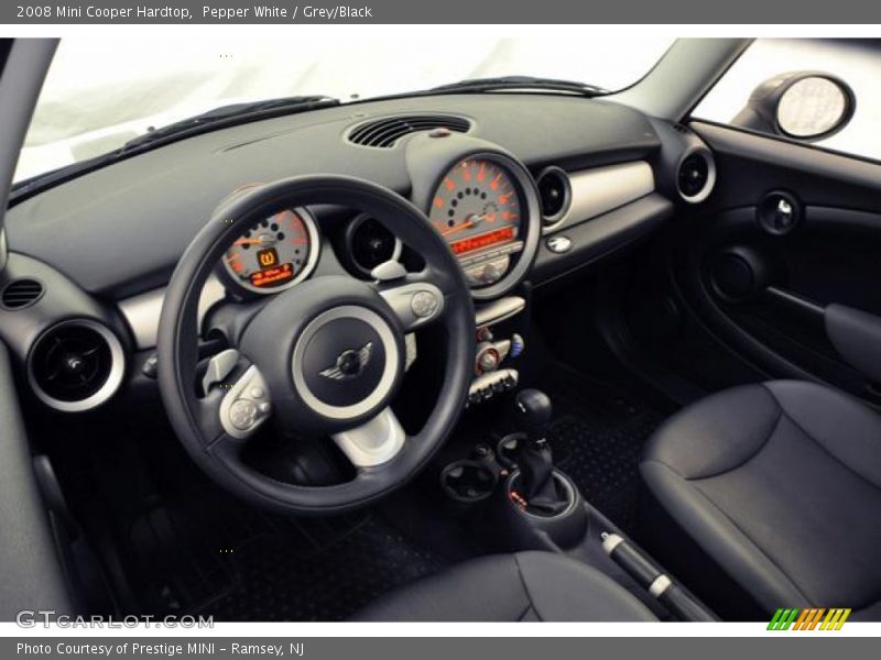 Pepper White / Grey/Black 2008 Mini Cooper Hardtop