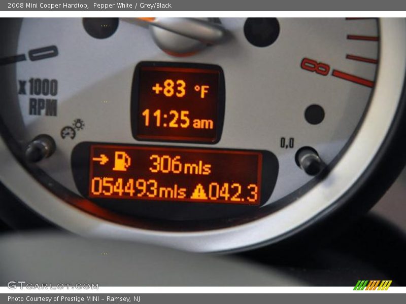 Pepper White / Grey/Black 2008 Mini Cooper Hardtop