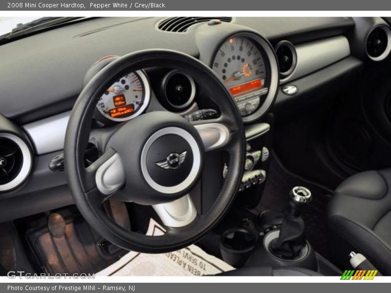 Pepper White / Grey/Black 2008 Mini Cooper Hardtop