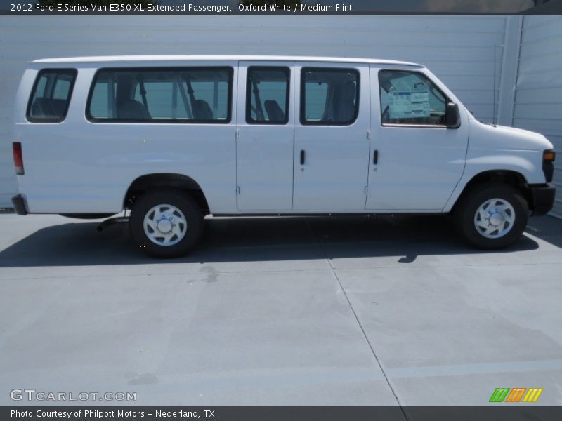 Oxford White / Medium Flint 2012 Ford E Series Van E350 XL Extended Passenger