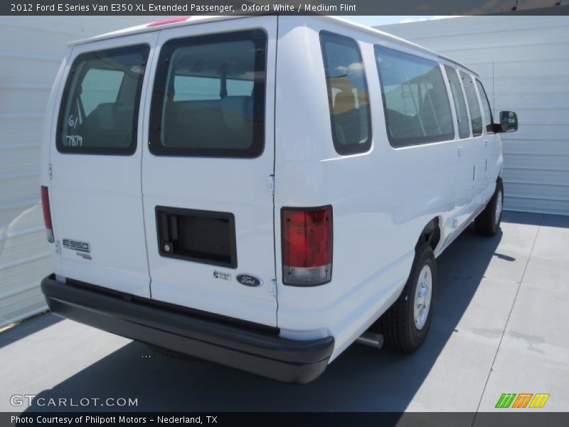 Oxford White / Medium Flint 2012 Ford E Series Van E350 XL Extended Passenger