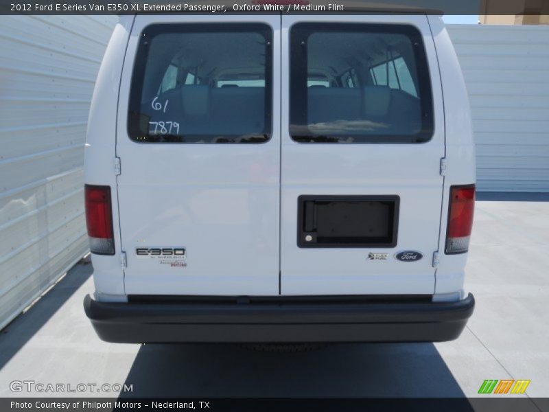 Oxford White / Medium Flint 2012 Ford E Series Van E350 XL Extended Passenger