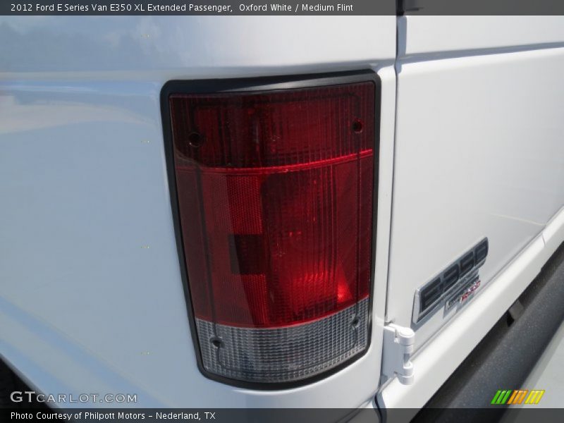 Oxford White / Medium Flint 2012 Ford E Series Van E350 XL Extended Passenger