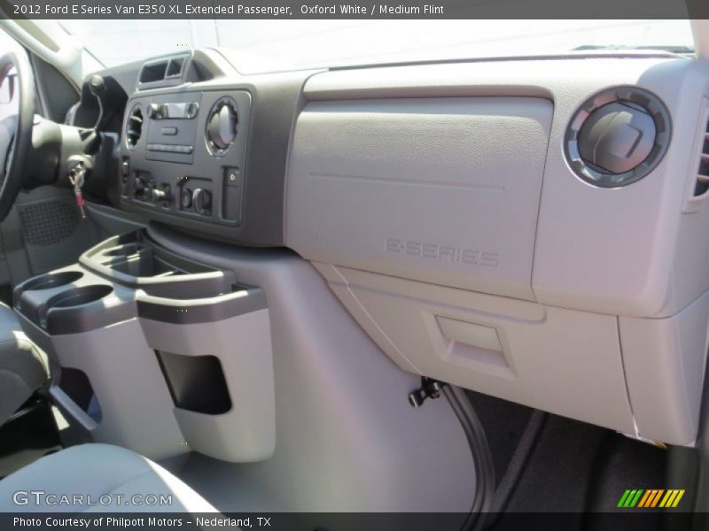 Oxford White / Medium Flint 2012 Ford E Series Van E350 XL Extended Passenger