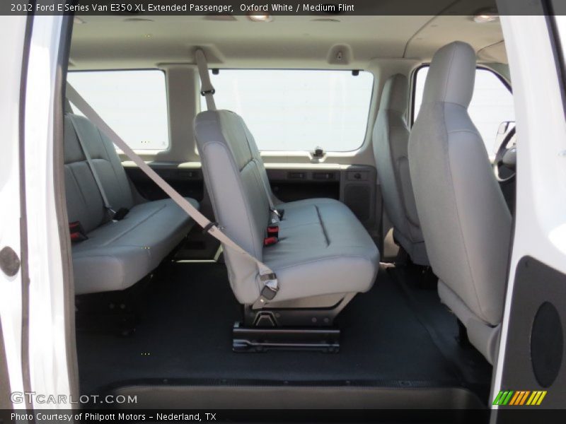 Oxford White / Medium Flint 2012 Ford E Series Van E350 XL Extended Passenger