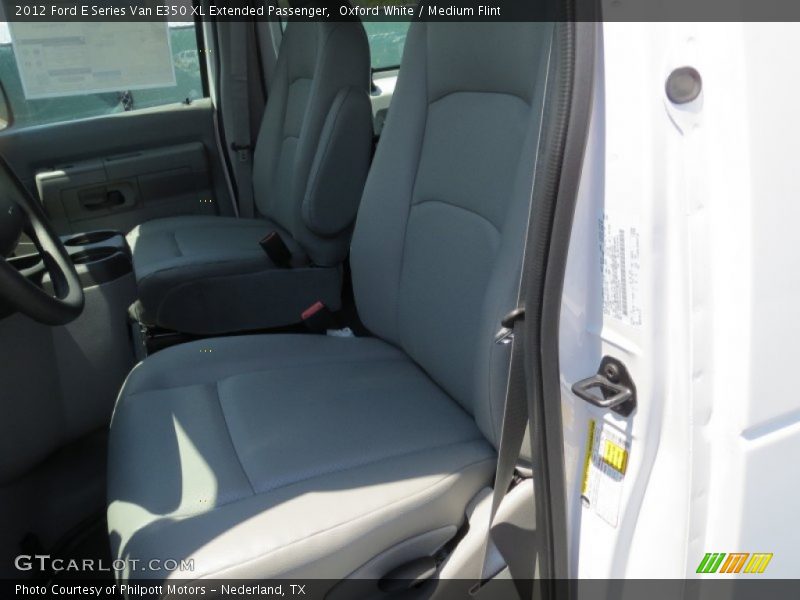 Oxford White / Medium Flint 2012 Ford E Series Van E350 XL Extended Passenger