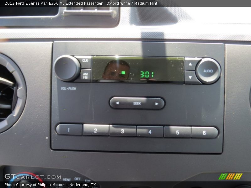 Oxford White / Medium Flint 2012 Ford E Series Van E350 XL Extended Passenger