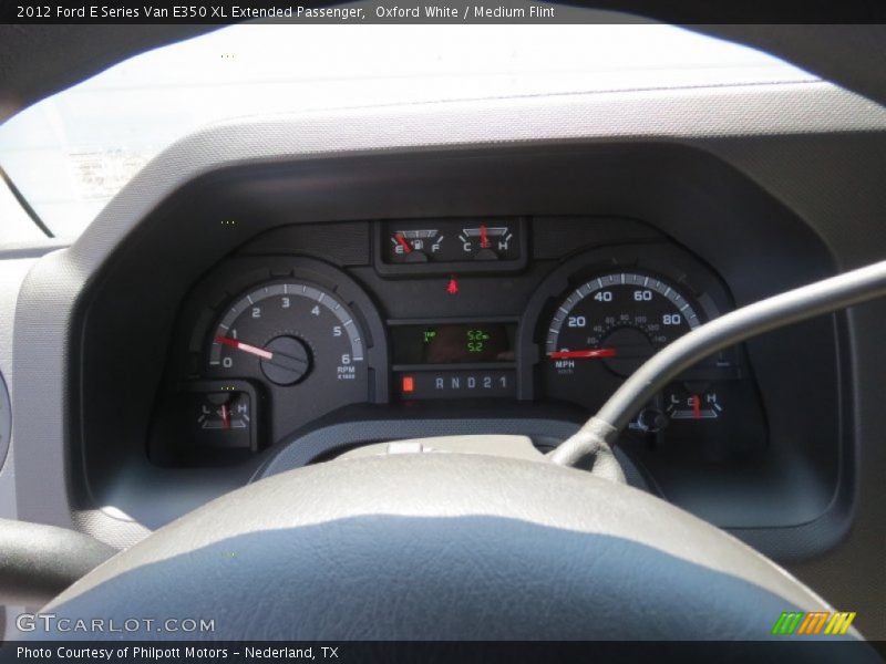 Oxford White / Medium Flint 2012 Ford E Series Van E350 XL Extended Passenger
