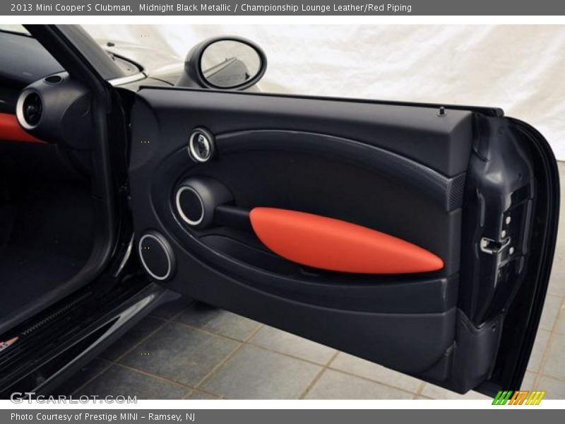 Midnight Black Metallic / Championship Lounge Leather/Red Piping 2013 Mini Cooper S Clubman