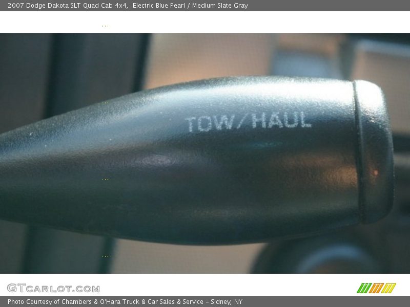 Electric Blue Pearl / Medium Slate Gray 2007 Dodge Dakota SLT Quad Cab 4x4
