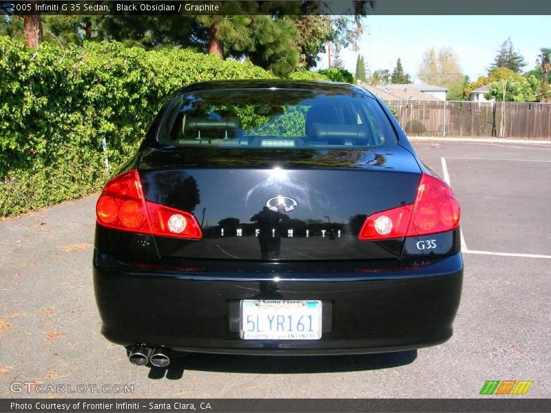 Black Obsidian / Graphite 2005 Infiniti G 35 Sedan