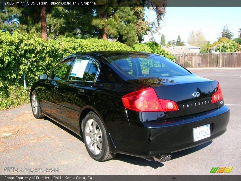 Black Obsidian / Graphite 2005 Infiniti G 35 Sedan