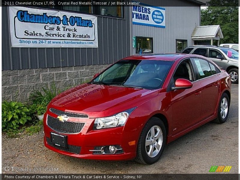 Crystal Red Metallic Tintcoat / Jet Black Leather 2011 Chevrolet Cruze LT/RS