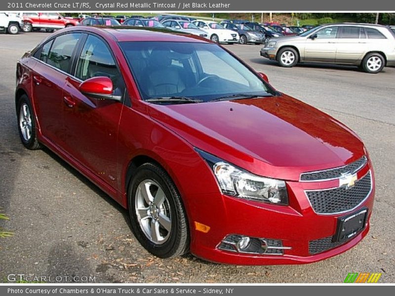 Crystal Red Metallic Tintcoat / Jet Black Leather 2011 Chevrolet Cruze LT/RS
