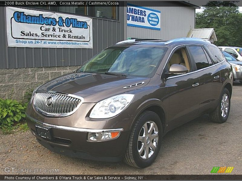 Cocoa Metallic / Cashmere/Cocoa 2008 Buick Enclave CXL AWD