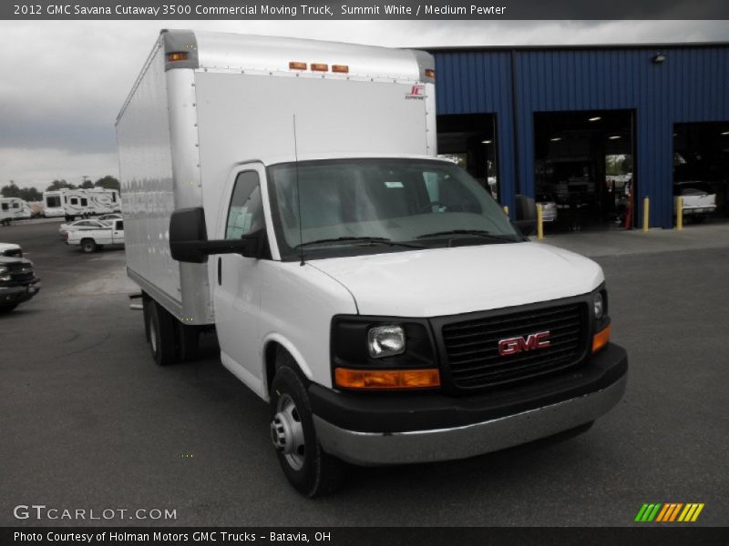Summit White / Medium Pewter 2012 GMC Savana Cutaway 3500 Commercial Moving Truck