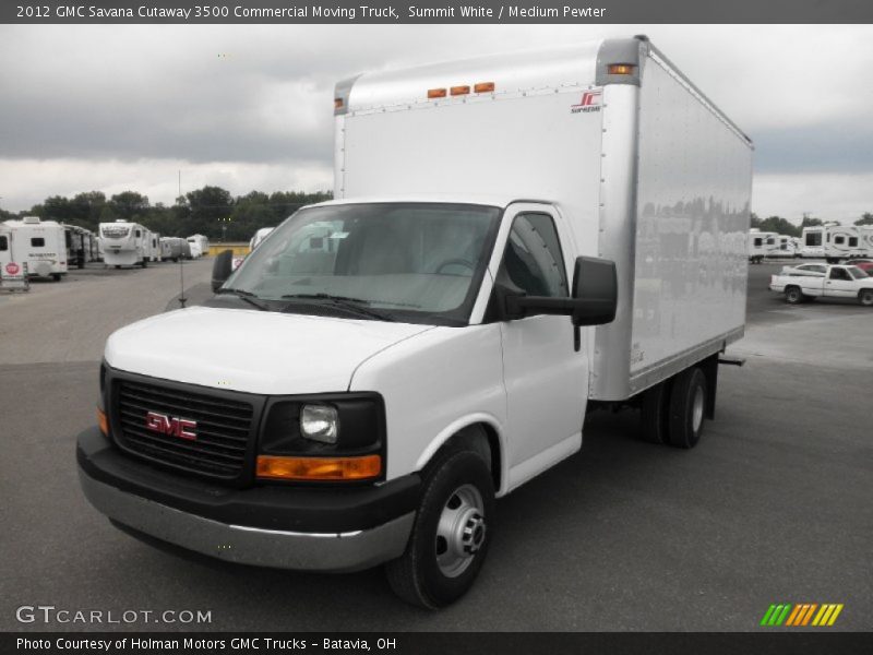 Summit White / Medium Pewter 2012 GMC Savana Cutaway 3500 Commercial Moving Truck