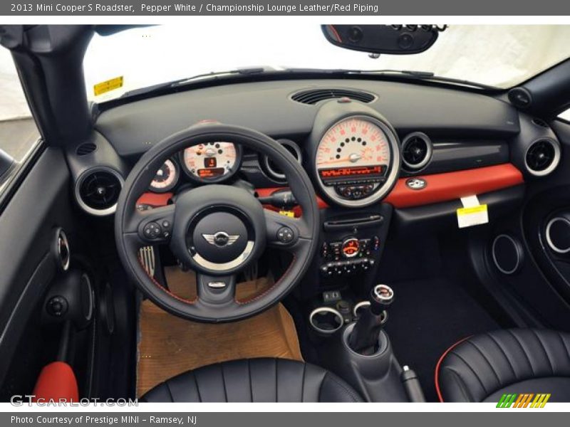  2013 Cooper S Roadster Championship Lounge Leather/Red Piping Interior