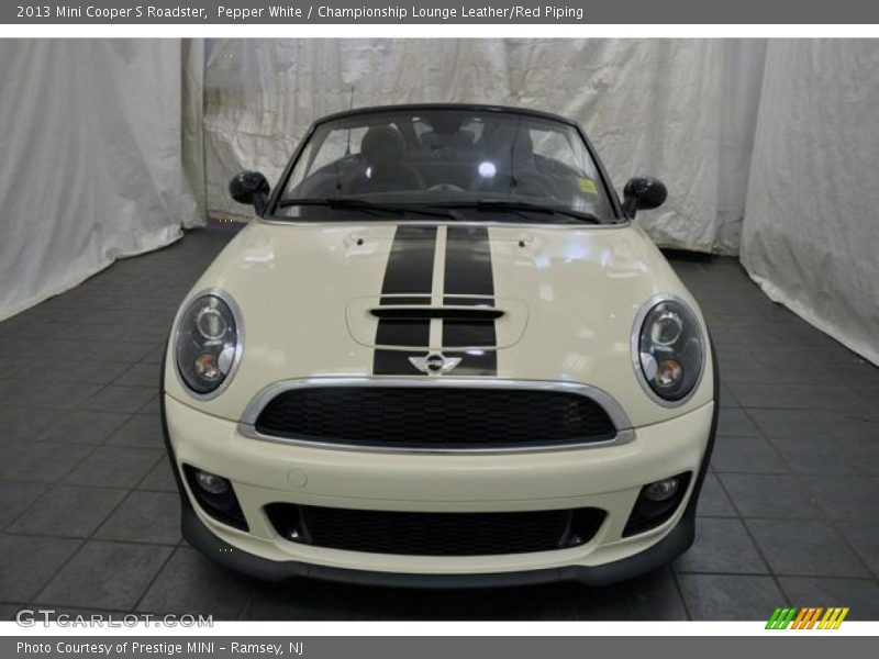 Pepper White / Championship Lounge Leather/Red Piping 2013 Mini Cooper S Roadster