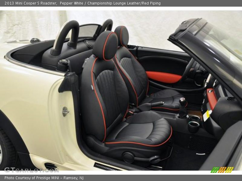  2013 Cooper S Roadster Championship Lounge Leather/Red Piping Interior