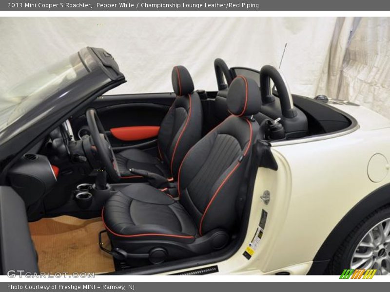  2013 Cooper S Roadster Championship Lounge Leather/Red Piping Interior