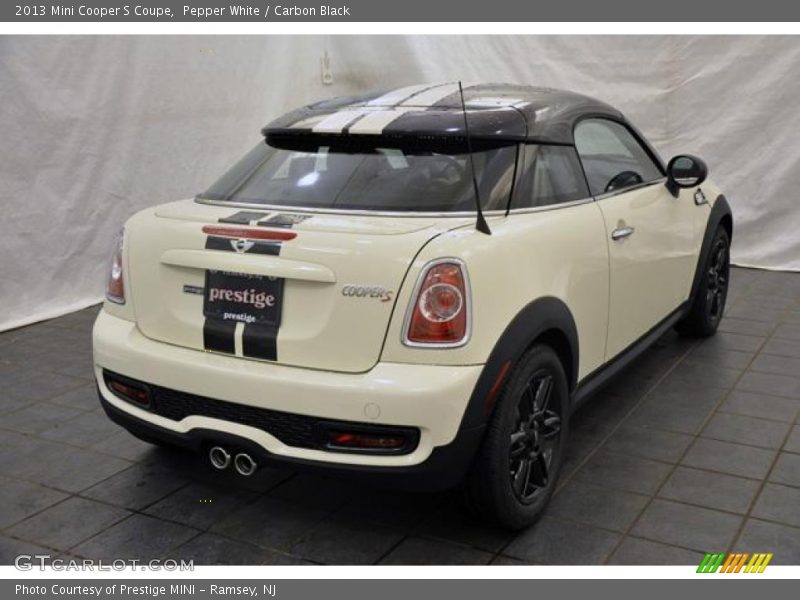 Pepper White / Carbon Black 2013 Mini Cooper S Coupe