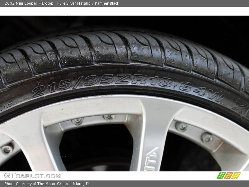 Pure Silver Metallic / Panther Black 2003 Mini Cooper Hardtop