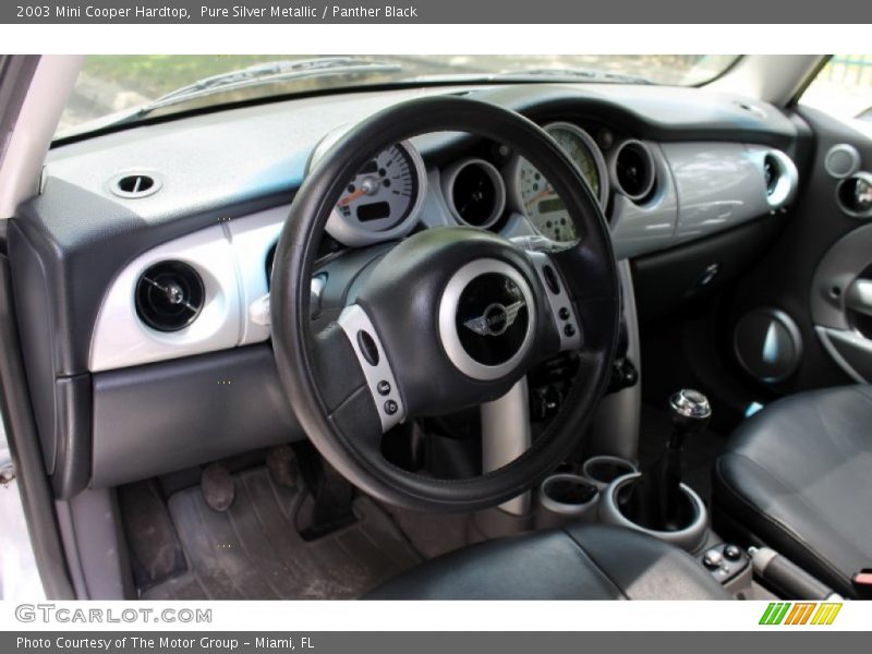 Pure Silver Metallic / Panther Black 2003 Mini Cooper Hardtop