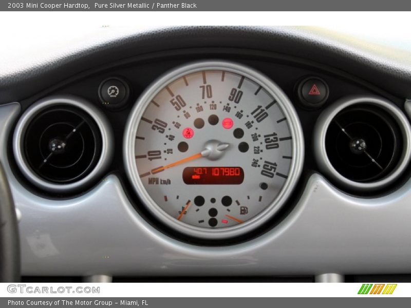 Pure Silver Metallic / Panther Black 2003 Mini Cooper Hardtop