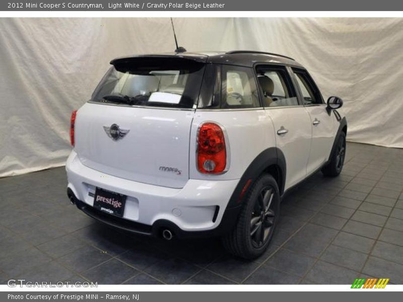 Light White / Gravity Polar Beige Leather 2012 Mini Cooper S Countryman
