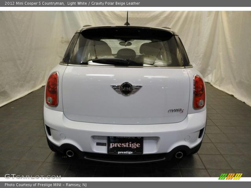 Light White / Gravity Polar Beige Leather 2012 Mini Cooper S Countryman
