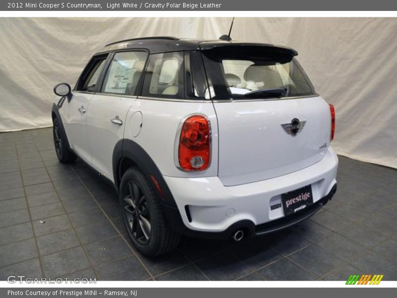 Light White / Gravity Polar Beige Leather 2012 Mini Cooper S Countryman