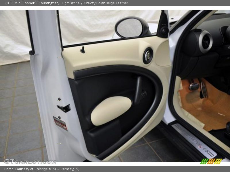 Light White / Gravity Polar Beige Leather 2012 Mini Cooper S Countryman