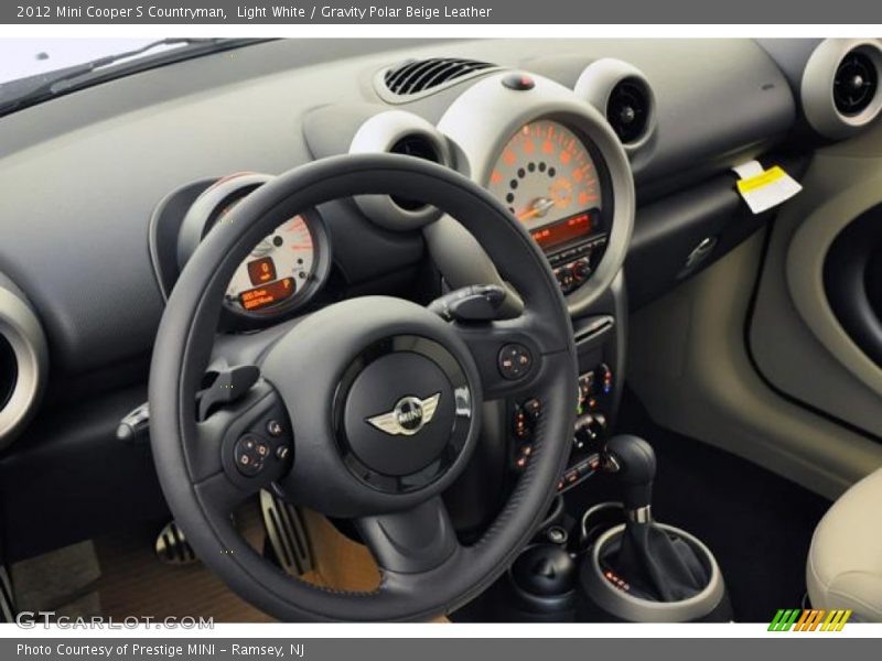 Light White / Gravity Polar Beige Leather 2012 Mini Cooper S Countryman