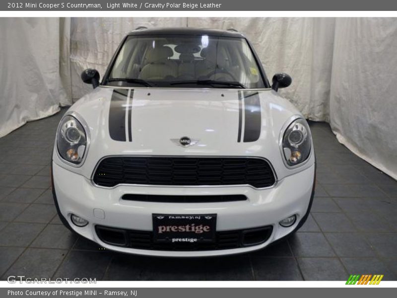 Light White / Gravity Polar Beige Leather 2012 Mini Cooper S Countryman