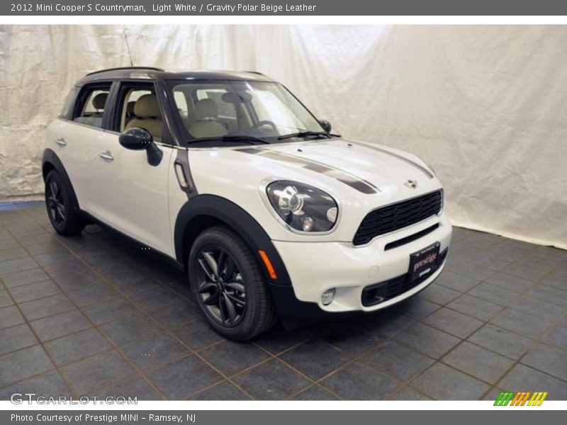 Light White / Gravity Polar Beige Leather 2012 Mini Cooper S Countryman