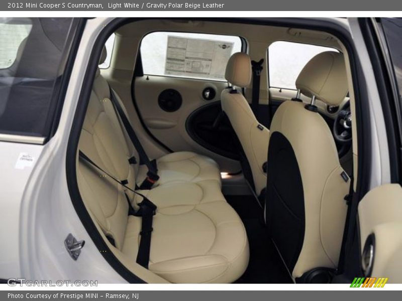 Light White / Gravity Polar Beige Leather 2012 Mini Cooper S Countryman