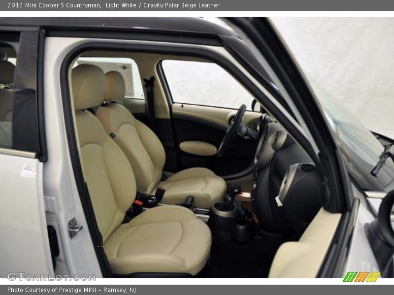 Light White / Gravity Polar Beige Leather 2012 Mini Cooper S Countryman