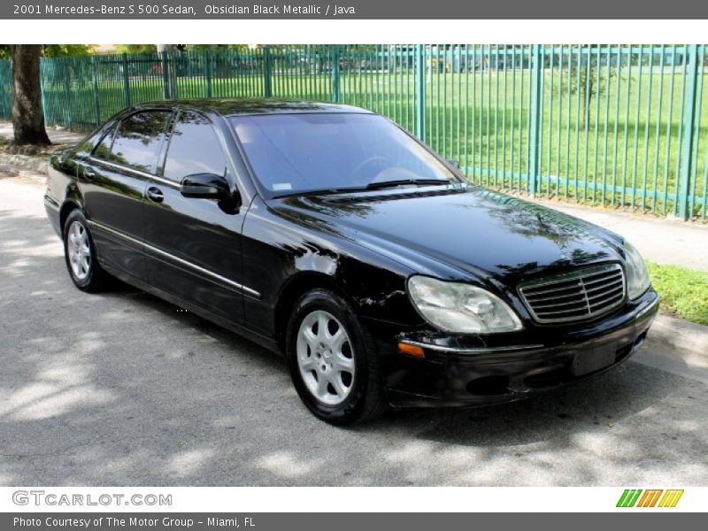 Obsidian Black Metallic / Java 2001 Mercedes-Benz S 500 Sedan